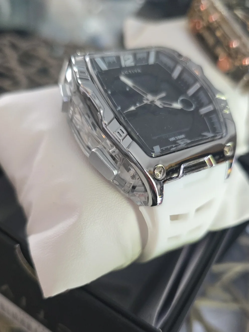 286. ACTIVA Sport Watches- Silver & White Anf Rose Gold & Beige